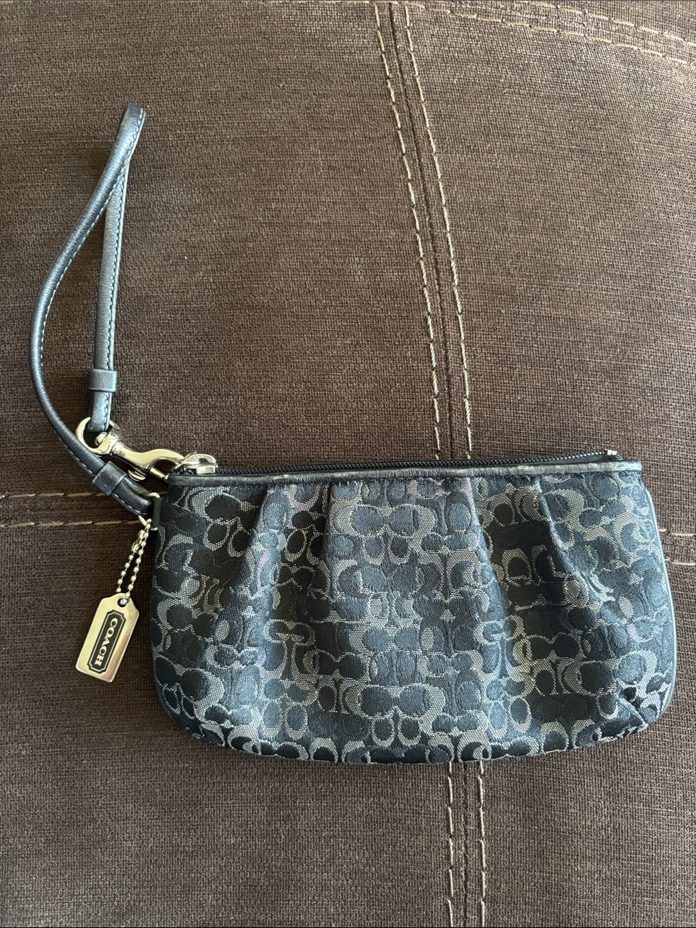 Y2K Coach Black Wristlet